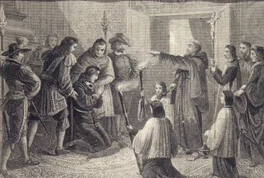 Exorcism of Carlos II of Spain (1665-1700) c.1698